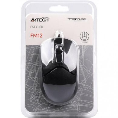 Мышь компьютерная A4Tech FM12 USB Black фото