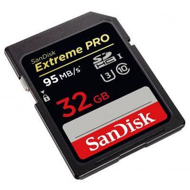 Карта пам'яті SanDisk 32 GB SDHC UHS-I U3 Extreme Pro SDSDXXG-032G-GN4IN фото