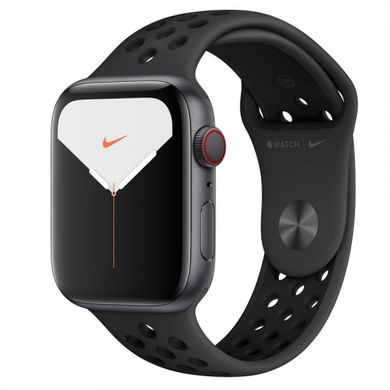 Смарт-годинник Apple Watch Series 5 GPS + LTE 44mm Space Gray Aluminum w. Anthracite/Black Nike Sport Band (MX3A2/MX3F2) фото