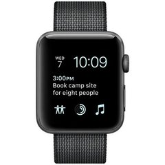 Смарт-часы Apple Watch Series 2 42mm Space Gray Aluminum Case with Black Woven Nylon Band (MP072) фото