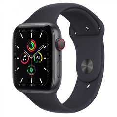 Смарт-годинник Apple Watch SE GPS + Cellular 44mm S. Gray Aluminum Case w. Midnight Sport Band (MKRR3) фото