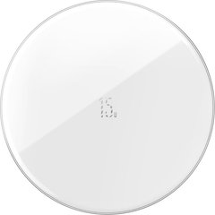 Зарядний пристрій Baseus Simple Wireless Charger 15W Updated Version White (WXJK-B02) фото