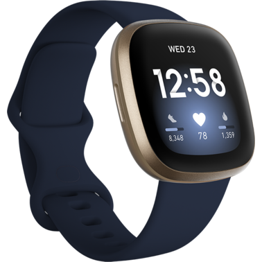 Смарт-часы Fitbit Versa 3 Midnight / Soft Gold ( FB511 ) фото