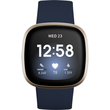 Смарт-часы Fitbit Versa 3 Midnight / Soft Gold ( FB511 ) фото