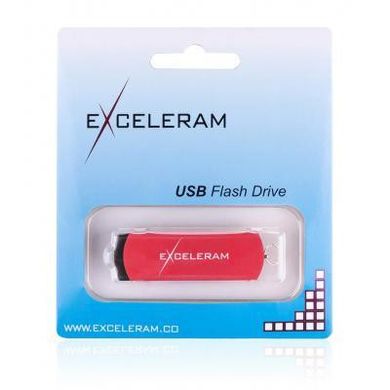 Flash память Exceleram 128 GB P2 Series Red/Black USB 3.1 Gen 1 (EXP2U3REB128) фото