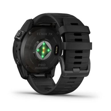 Смарт-часы Garmin Fenix 7X Pro Sapphire Solar Carbon G. DLC Tit. with Black Band (010-02778-10/11) фото