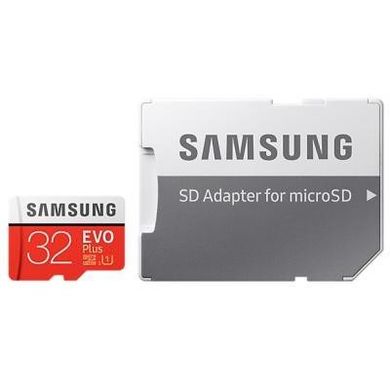 Карта пам'яті Samsung 32 GB microSDHC Class 10 UHS-I EVO Plus + SD Adapter MB-MC32GA фото