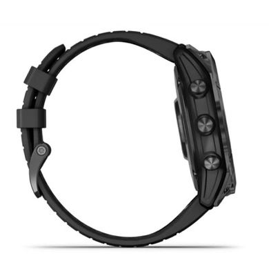 Смарт-часы Garmin Fenix 7X Pro Sapphire Solar Carbon G. DLC Tit. with Black Band (010-02778-10/11) фото