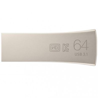 Flash память Samsung 64 GB Bar Plus Champagne Silver (MUF-64BE3/APC) фото