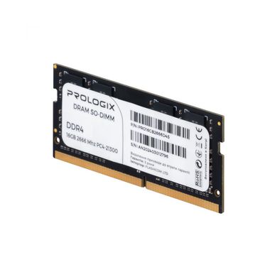 Оперативная память Prologix 16 GB SO-DIMM DDR4 2666 MHz (PRO16GB2666D4S) фото