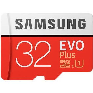 Карта памяти Samsung 32 GB microSDHC Class 10 UHS-I EVO Plus + SD Adapter MB-MC32GA фото