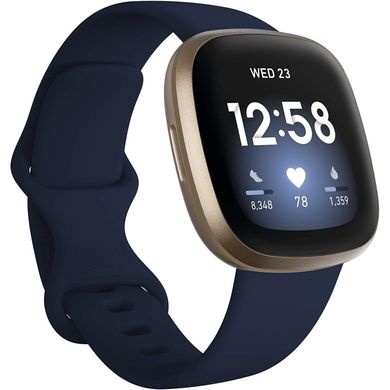 Смарт-годинник Fitbit Versa 3 Midnight / Soft Gold ( FB511 ) фото