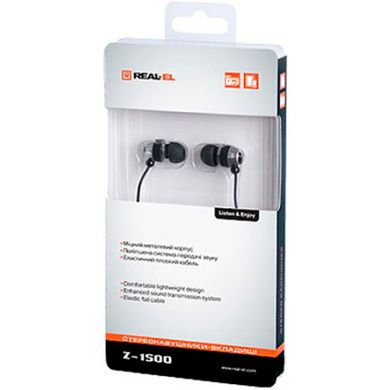 Навушники REAL-EL Z-1500 Black фото
