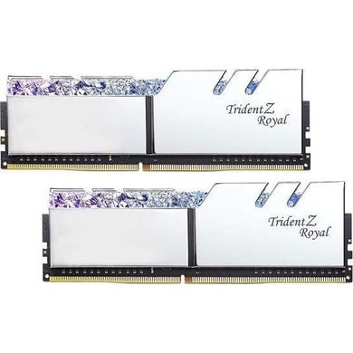 Оперативная память G.Skill 16 GB (2x8GB) DDR4 3000 MHz Trident Z Royal Silver (F4-3000C16D-16GTRS) фото