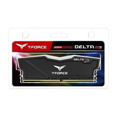 Оперативная память TEAM 16 GB DDR4 2666 MHz T-Force Delta Black RGB (TF3D416G2666HC15B01) фото