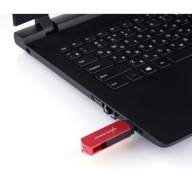 Flash память Exceleram 128 GB P2 Series Red/Black USB 3.1 Gen 1 (EXP2U3REB128) фото