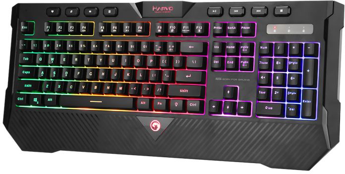 Клавіатура Marvo K656 3 colors-LED USB фото