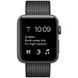 Apple Watch Series 2 42mm Space Gray Aluminum Case with Black Woven Nylon Band (MP072)