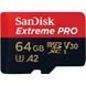 SanDisk 64 GB microSDXC UHS-I U3 Extreme Pro A2 SDSQXCY-064G-GN6MA детальні фото товару