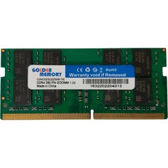 Оперативна пам'ять Golden Memory DDR4 16G SODIMM 3200MHz (GM32S22S8/16) фото