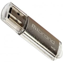 Flash пам'ять Mibrand 64GB Cougar USB 2.0 Silver (MI2.0/CU64P1S) фото