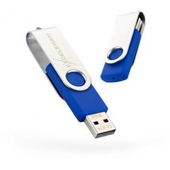 Flash память Exceleram 16 GB P1 Series Silver/Blue USB 2.0 (EXP1U2SIBL16) фото