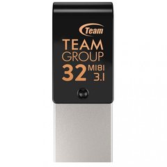 Flash пам'ять TEAM 32 GB OTG Type-C Team M181 USB 3.1 Black (TM181332GB01) фото