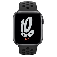 Смарт-часы Apple Watch Series SE Nike GPS+LTE (MKRX3) 44mm Space Gray Aluminium Case with Black Nike Sport Band фото