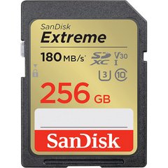 Карта пам'яті SanDisk SD 256GB C10 UHS-I U3 Extreme V30 (SDSDXVV-256G-GNCIN) фото