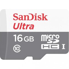 Карта памяти SanDisk 16 GB microSDHC UHS-I Ultra SDSQUNS-016G-GN3MN
