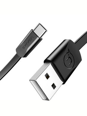 Кабель USB Usams Type-C U2 Flat 2A 1.2m Black фото