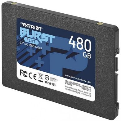 SSD накопичувач Patriot Burst Elite 480 GB (PBE480GS25SSDR) фото
