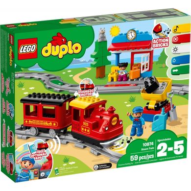 Конструктор LEGO LEGO DUPLO Town Поезд на паровой тяге (10874) фото
