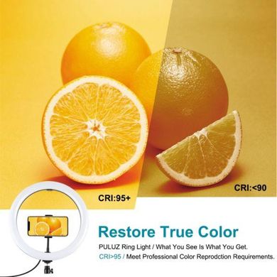 Обладнання для фотостудій Puluz Ring USB LED lamp 11.8" + tripod 1.65 (PKT3062B) фото