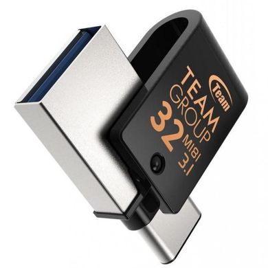 Flash память TEAM 32 GB OTG Type-C Team M181 USB 3.1 Black (TM181332GB01) фото