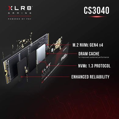 SSD накопитель PNY XLR8 CS3040 M.2 PCIe NVMe 1TB (M280CS3040-1TB-RB) фото