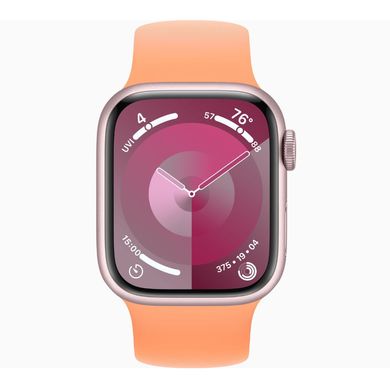 Смарт-часы Apple Watch Series 9 GPS 41mm Pink Case (MR9N3) with Orange Sorbet Solo Loop Size 3 (MTAX3) фото