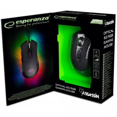 Мышь компьютерная Esperanza MX601 Assassin Black (EGM601) фото