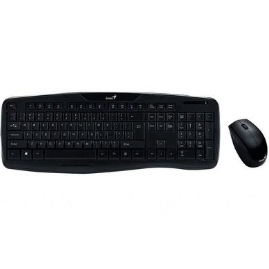 Комплект (клавіатура+миша) Genius KB-8000X Black Ukr (31340005108) фото