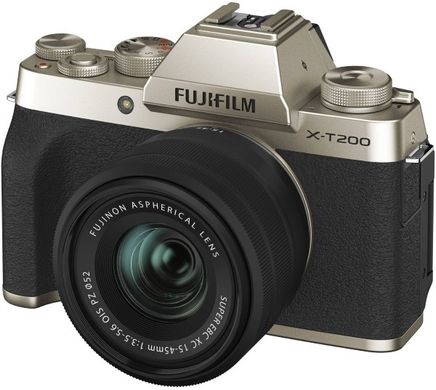 Фотоапарат Fujifilm X-T200 Body Champagne Gold фото