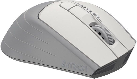 Миша комп'ютерна A4Tech Fstyler FG30S Wireless Grey/White фото