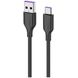 2E USB 2.0 to Type-C 1m Glow Black (2E-CCAC-BL)
