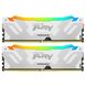Kingston FURY 64 GB (2x32GB) DDR5 6000 MHz Renegade RGB White/Silver (KF560C32RWAK2-64) подробные фото товара