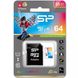 Silicon Power 64 GB microSDXC Class 10 UHS-I Elite Color + SD adapter SP064GBSTXBU1V20-SP подробные фото товара