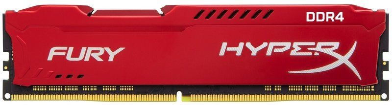 Оперативная память Kingston 8 GB DDR4 2400 MHz HyperX Fury Red (HX424C15FR2/8) фото