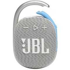 Портативная колонка JBL Clip 4 Eco White (JBLCLIP4ECOWHT) фото