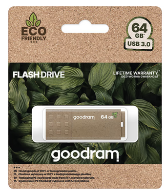 Flash память GOODRAM 64 GB UME3 Eco Friendly (UME3-0640EFR11) фото