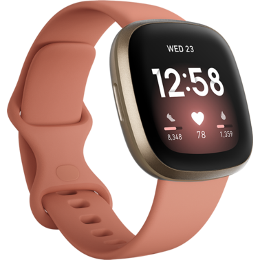 Смарт-часы Fitbit Versa 3 Pink Clay/Soft Gold Aluminum ( FB511 ) фото