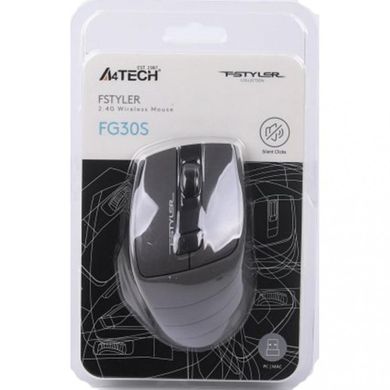 Мышь компьютерная A4Tech Fstyler FG30 Wireless Grey фото