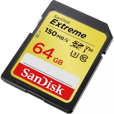 Карта пам'яті SanDisk 64 GB SDXC UHS-I U3 Extreme SDSDXV6-064G-GNCIN фото